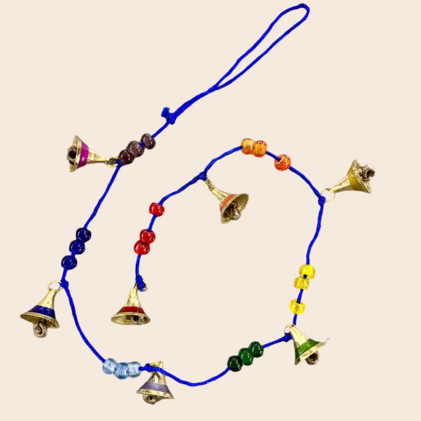 Brass Bells Blue String - Chakra
