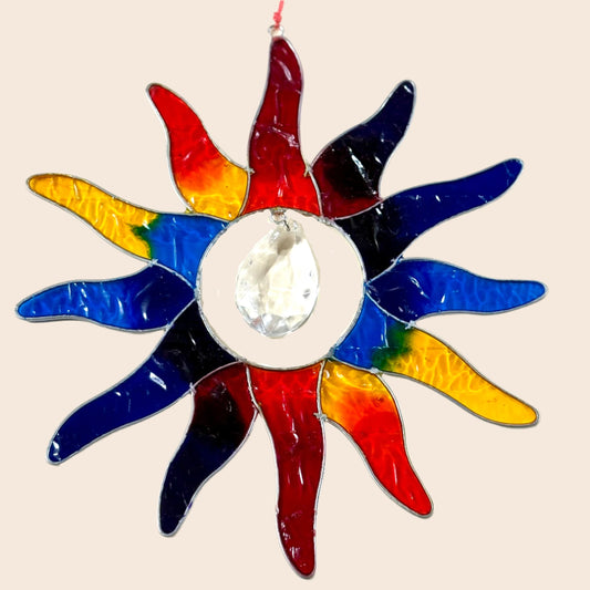 Rainbow Sun Resin Suncatcher
