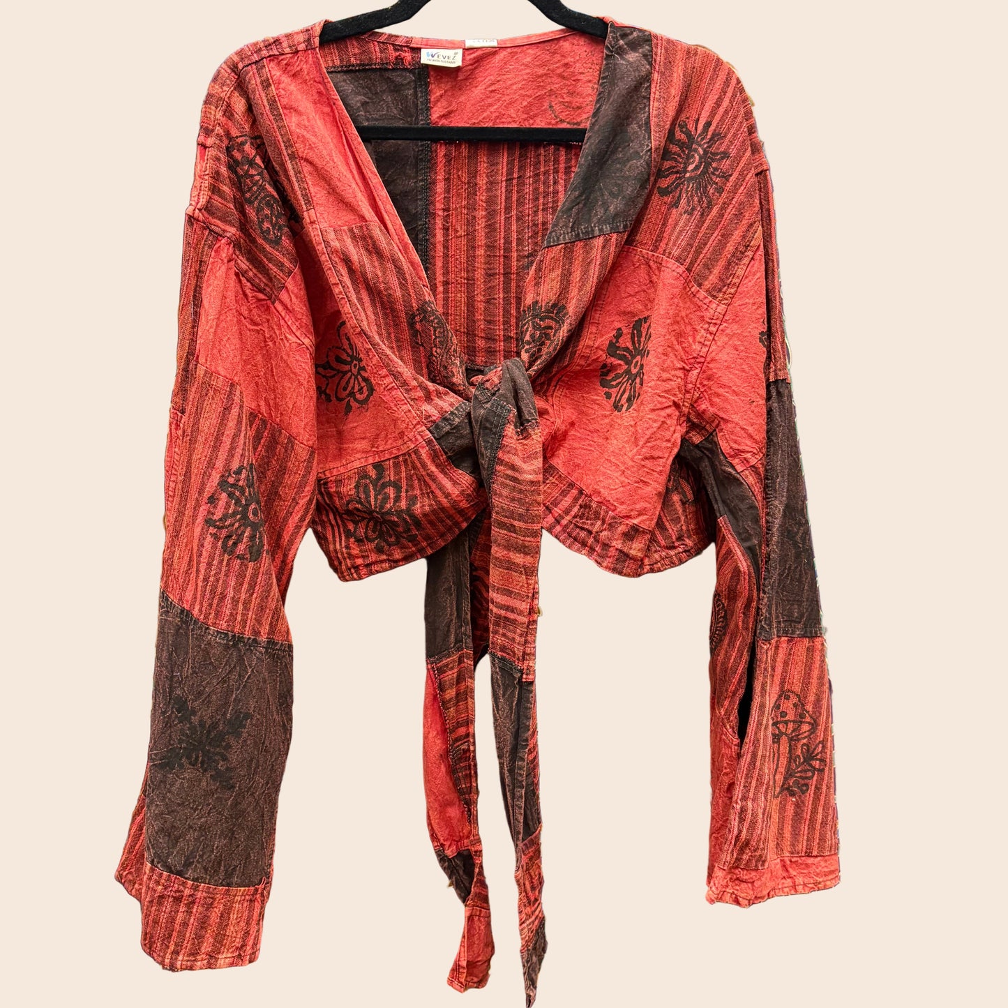 Patchwork Tie or Wrap Top