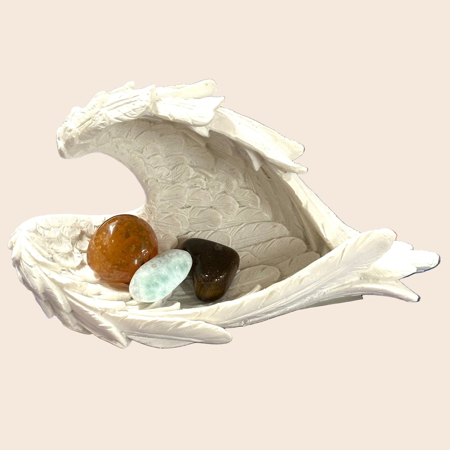 Polyresin offering Bowl - Angel Wings