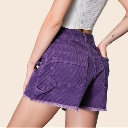 Corduroy Cut Off Shorts