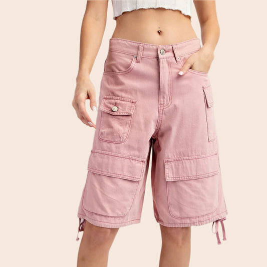 Mineral Wash Cargo Shorts