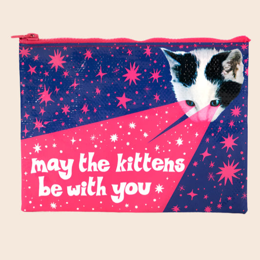 May The Kittens Be With You Zipper Pouch