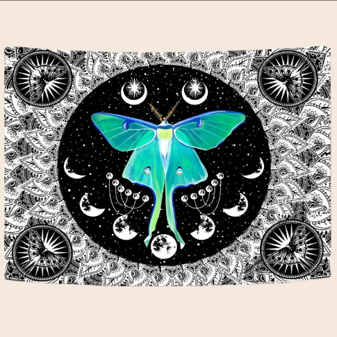 Luna Moth Tapestry