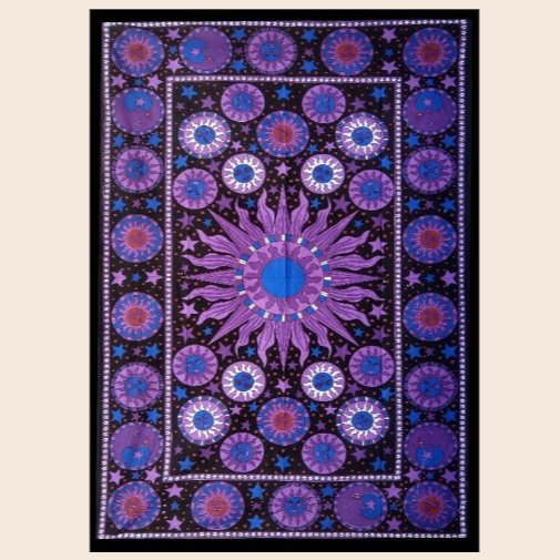 Purple Multi Sun Tapestry