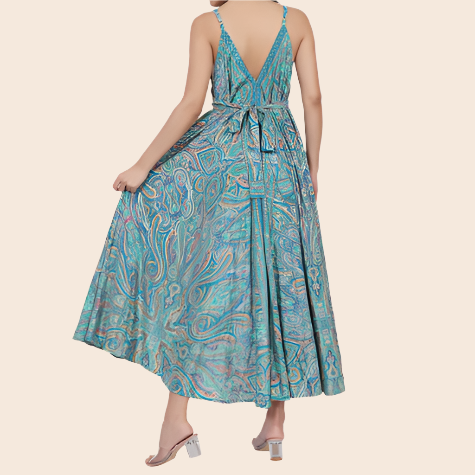 Paisley Tie-Waist Dress