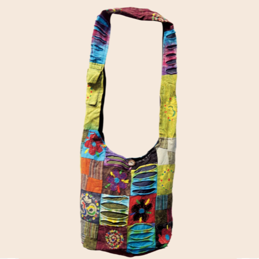 Patchwork Flower Hobo Bag