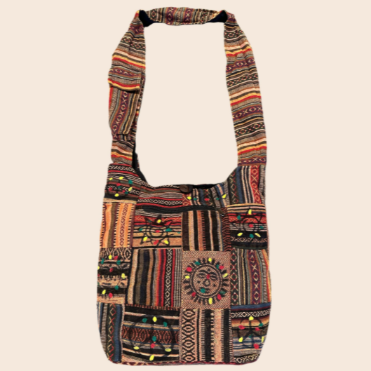 Patchwork Gheri Brown Bag