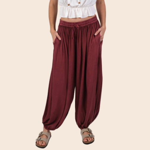 Relaxed Fit Harem Pants