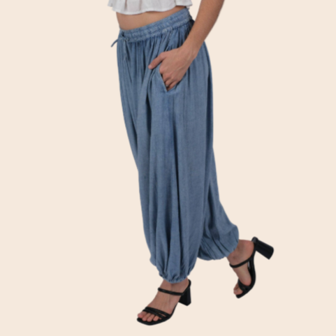 Relaxed Fit Harem Pants