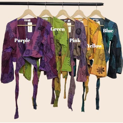 Patchwork Tie or Wrap Top