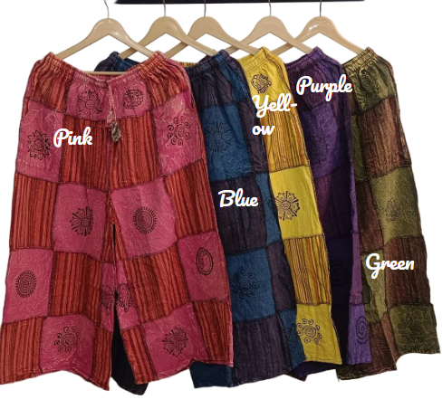Nepali Patchwork Palazzo Pants
