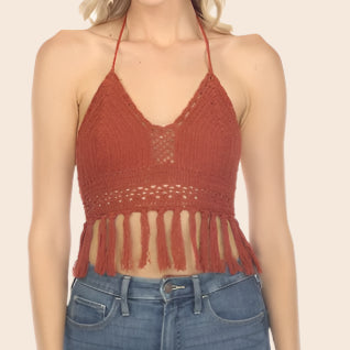 Funky Fringe Crochet Bralette