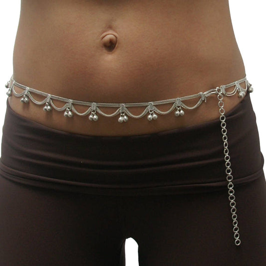 Draping Chain with Bells / Belly Dance Belt