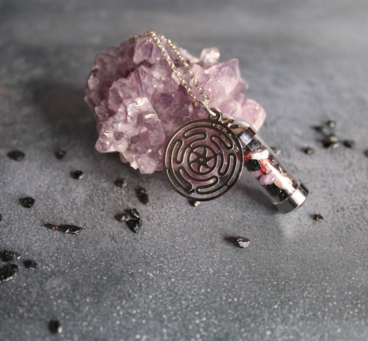 Hecate Spell Jar Amulet Necklace