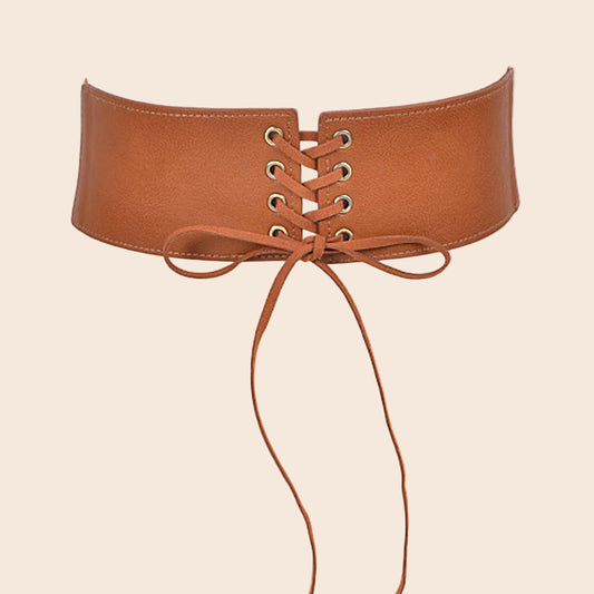 Corset Belt With Ribbon Detail