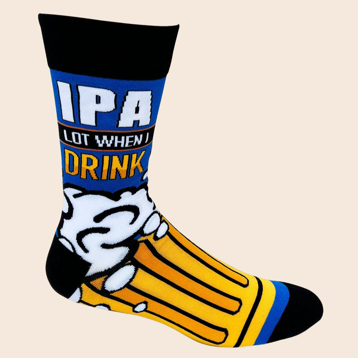IPA Lot When I Drink Men's Crew Socks