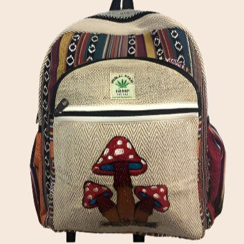 Embroidered Mushroom Backpack