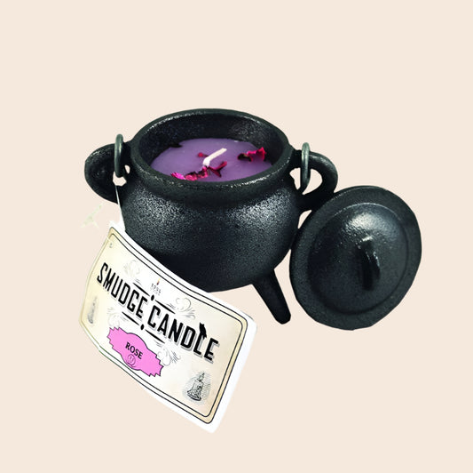 Rose Cauldron Smudge Candle