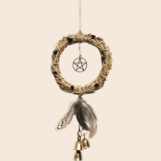 Protection Wreath w/ Bells - Pentacle