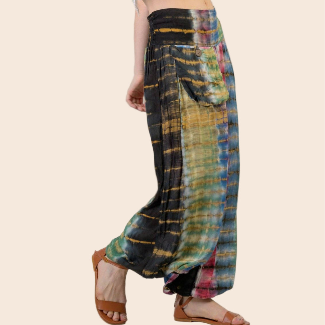 Rhea Tie-Dye Harem Pants