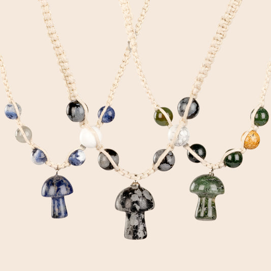 Hemp Mushroom Necklace