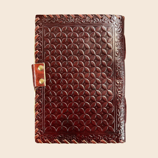Evil Eye Tiger's Eye Leather Journal