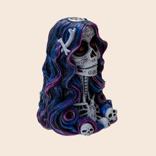 Day of the Dead Sugar Skull Backflow Burner