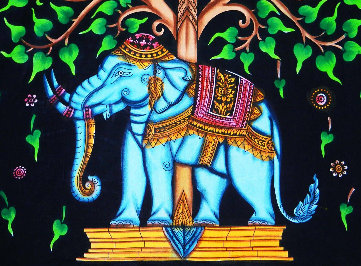 Elephant Tree Tapestry Wall Decor Beach Throw 80” X 50”