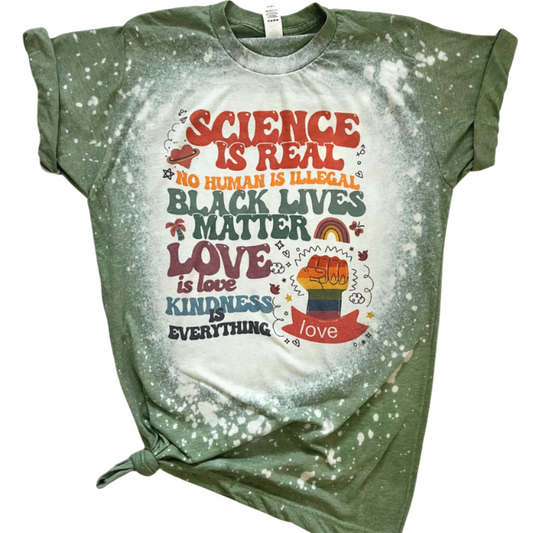 Social Justice Bleached Tee