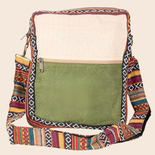 Hemp Multicolored Crossbody Bag
