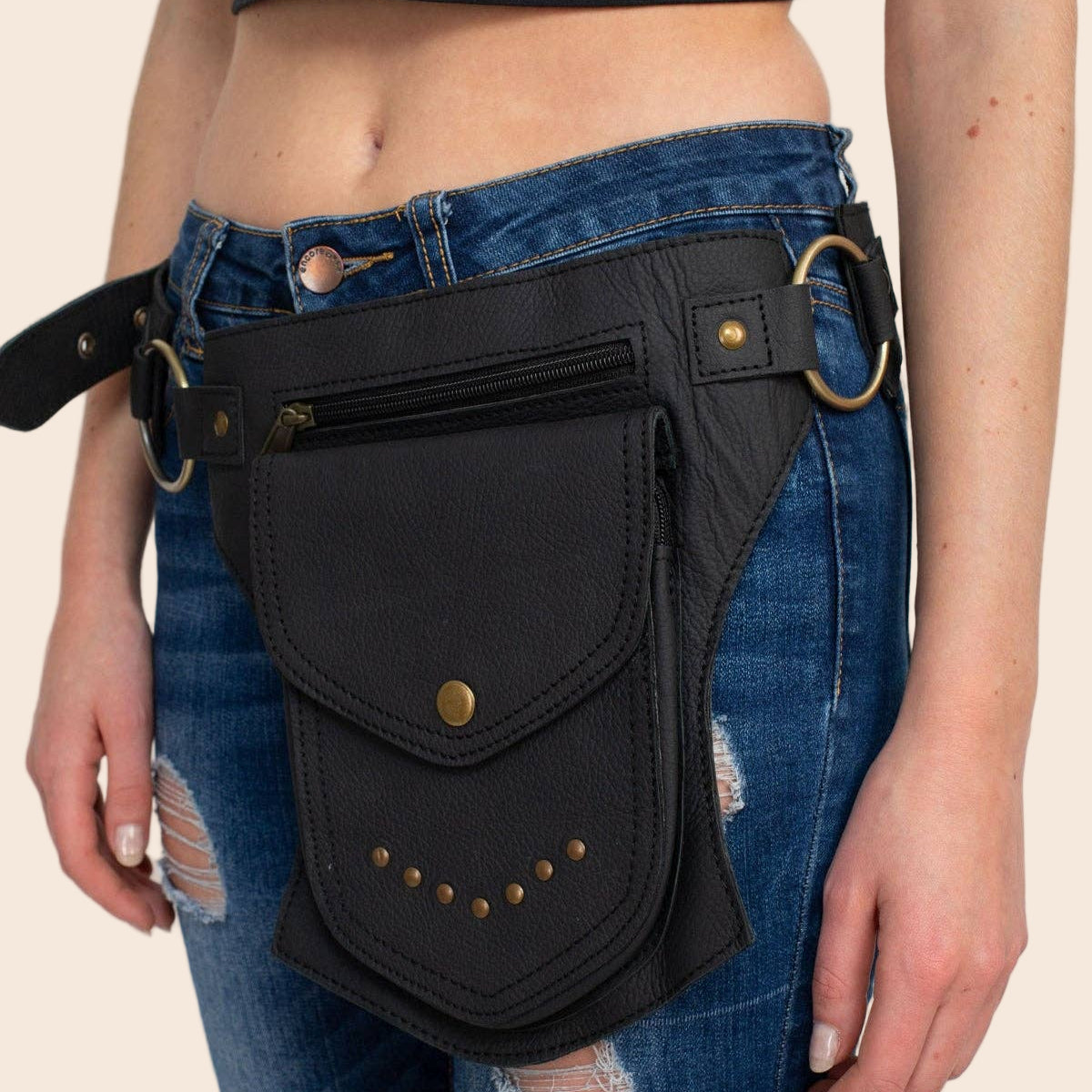 The Women's Traveler Pack - Leather Hip Utility Belt