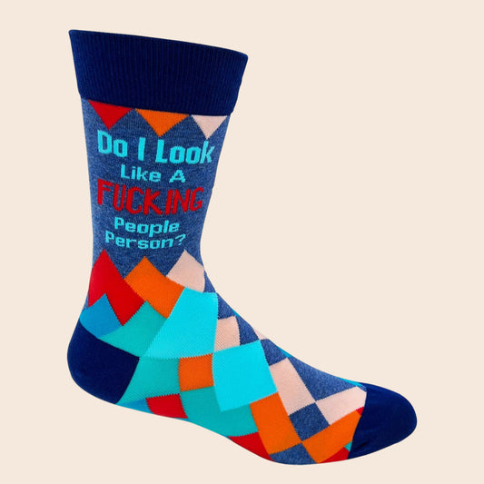 Do I look Like A Fucking People Person? Men's Socks