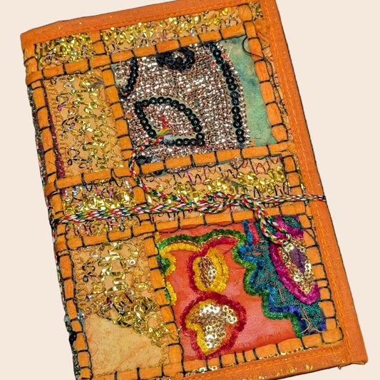 Rajastahni Patchwork Journal - Orange