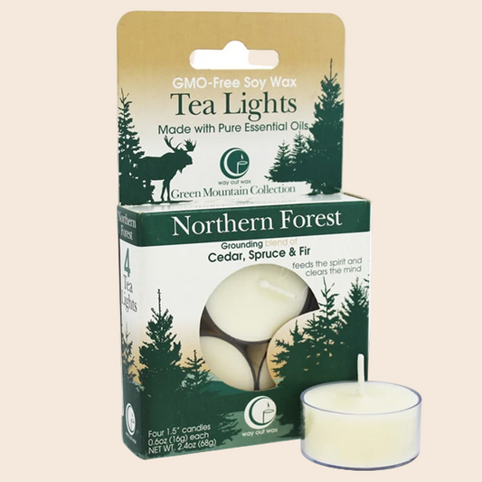 Northern Forest Tealight Box 4pk