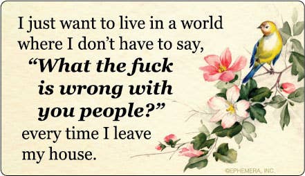 Live in a World Sticker
