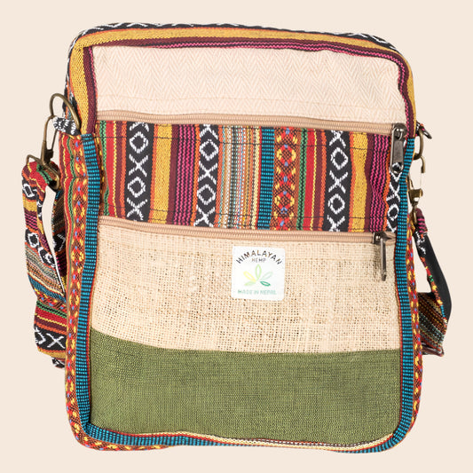 Hemp Multicolored Crossbody Bag
