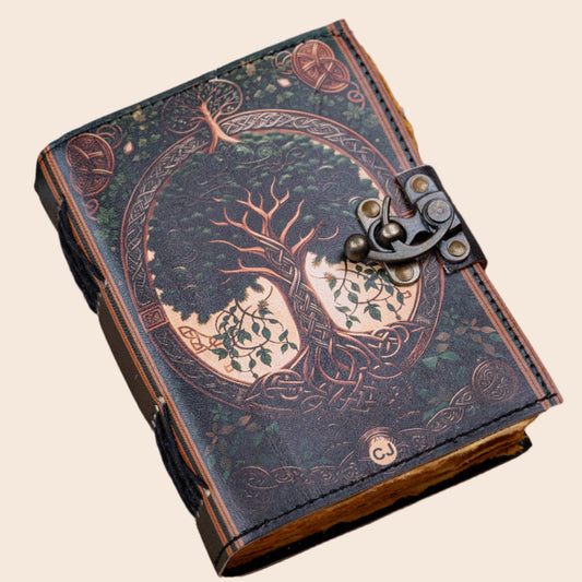 Tree of Life Printed Leather Journal