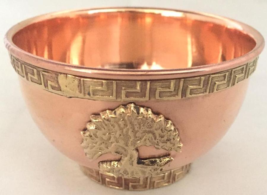 Tree of Life Copper Offering Bowl