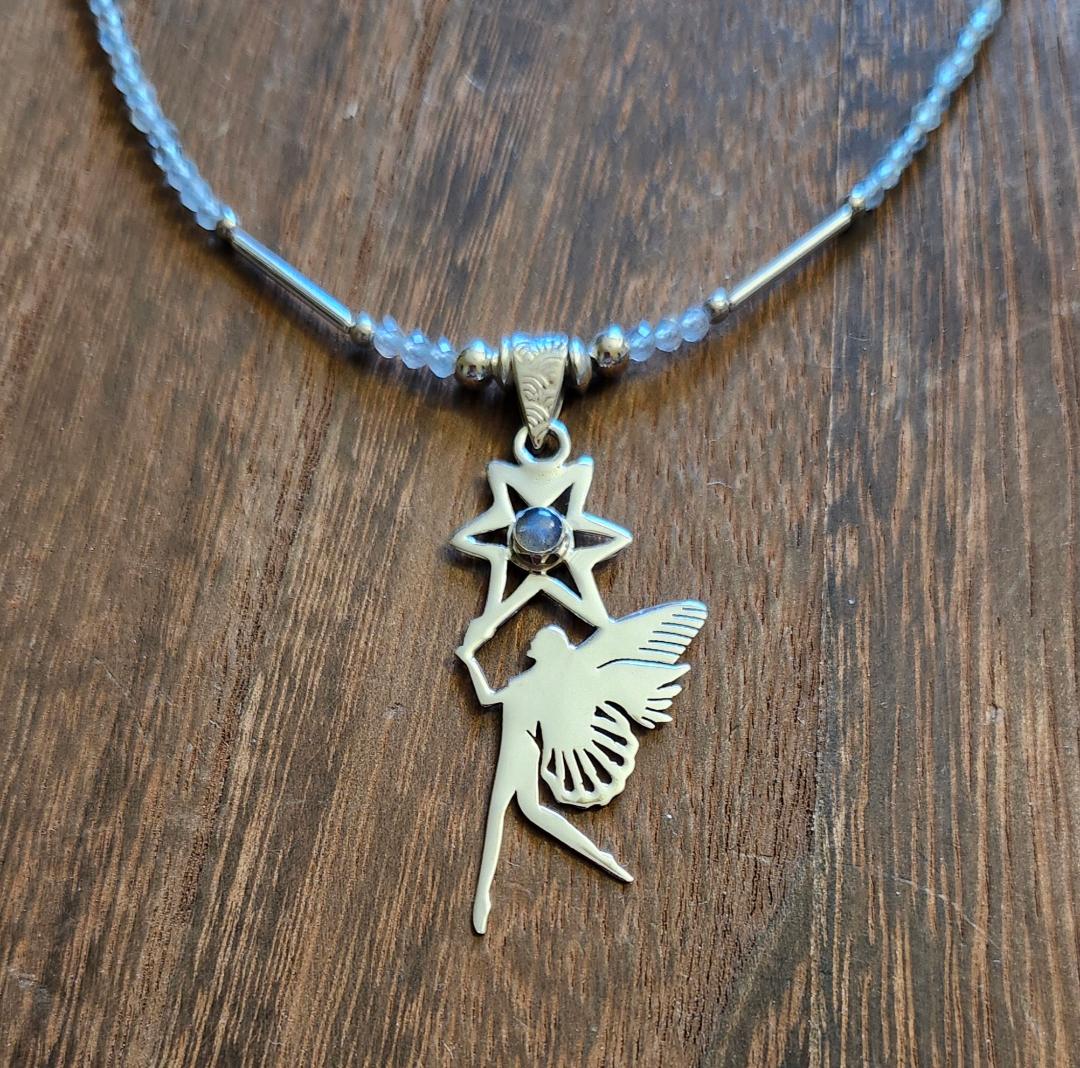 Star Fairy Sterling Silver and Labradorite Necklace