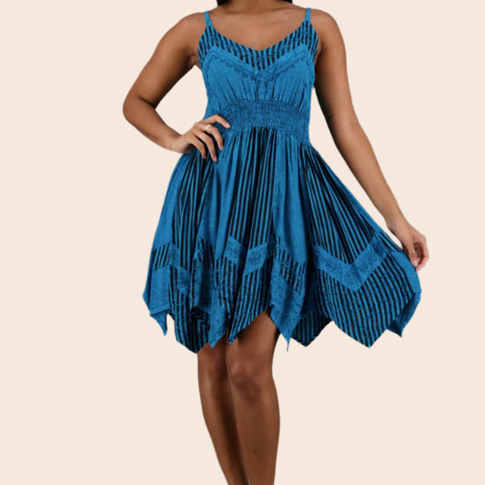 Renaissance Striped Flare Dress