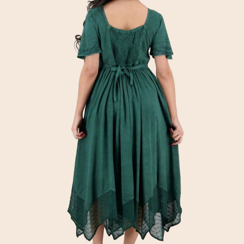 Renaissance Flutter Sleeve Dress