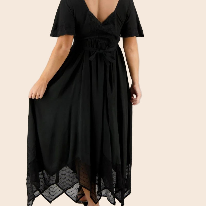Renaissance Flutter Sleeve Dress