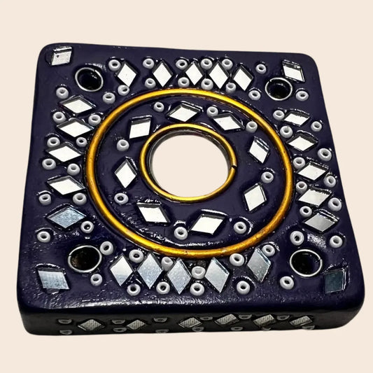 Lacquer Square Incense Burner