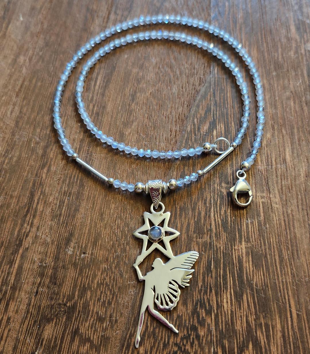 Star Fairy Sterling Silver and Labradorite Necklace