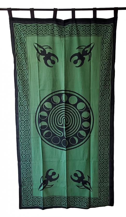 Moon Phase Cotton Curtain 44" x 88"