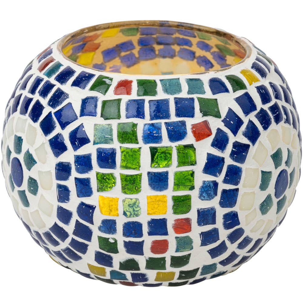 Evil Eye Mosaic Candle Holder