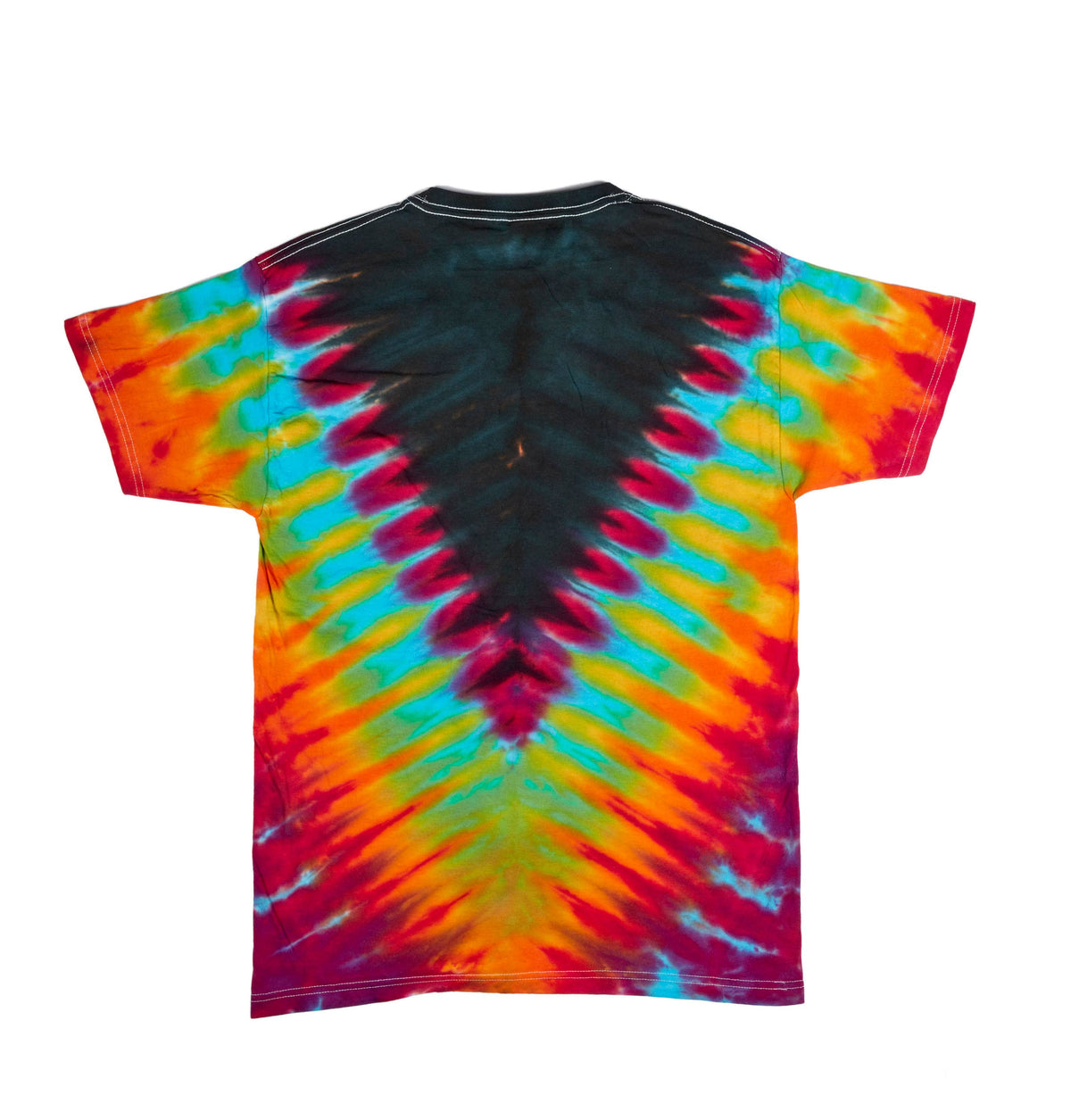 Rainbow V Cotton Tie Dye Unisex Shirt