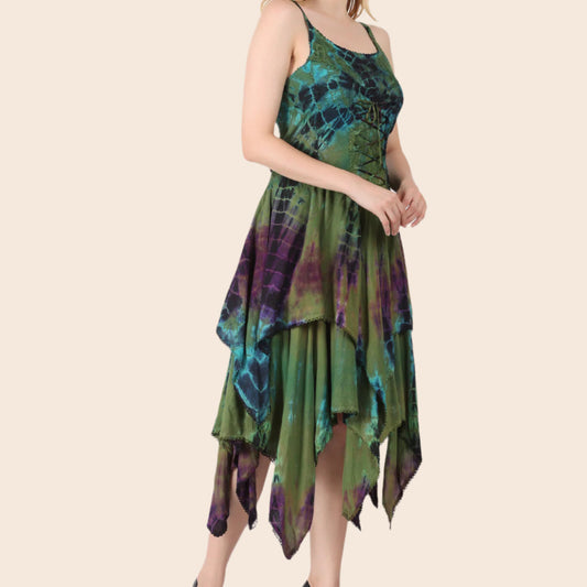 Tie Dye Corset Fairy Dress