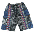 Sun and Mushroom Patchwork Shorts